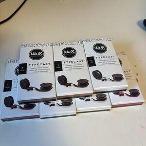 WE R MEMORY KEEPERS TYPECAST TYPEWRITER RIBBON Lot Of SEVEN MIXED COLORS NEW